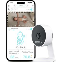 Senseuh dv video babymonitor camera - fsah in aanmerking komende, achtergrondaudio, nachtzicht, 2 -weg talk, 1080p HD, persoon cry motion detectie, geen maandelijkse vergoeding, compatibel met smart