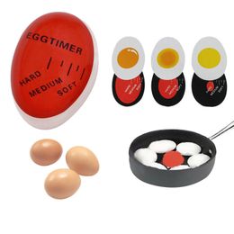 Gadget de cuisine sensible à couleur changeante, thermomètre, œufs durs et doux, minuterie de chaudière pour la cuisson, FMT2171