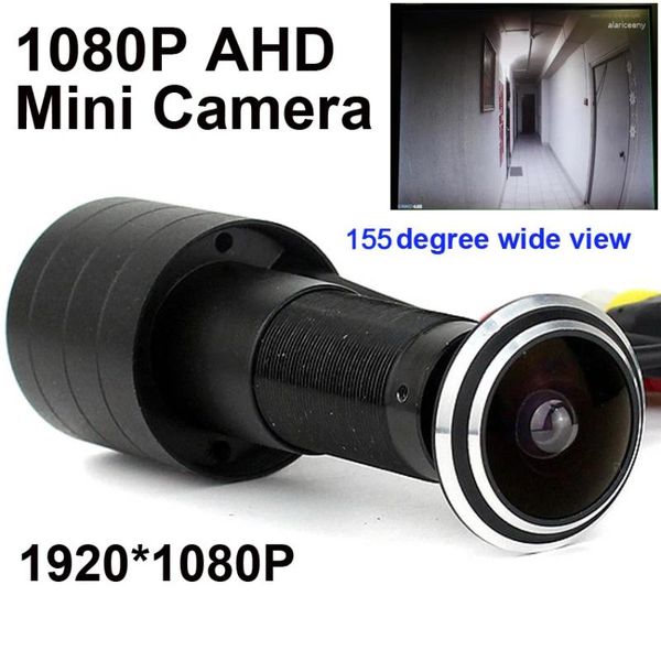 Capteur 1080P trou d'oeil de porte AHD Mini judas Fisheye Starlight caméra 155 degrés Surveillance pour DVR