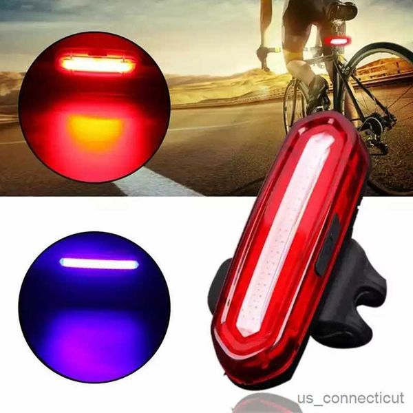 Capteur Lumières Vélo Feu Arrière Équitation Feu Arrière LED USB Rechargeable VTT Phare Lumière Feu Arrière Vélo Lumière R230606