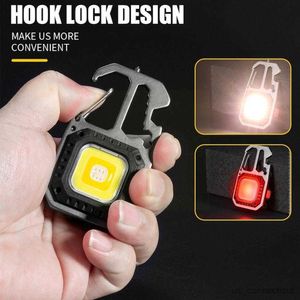 Sensor Lichten Mini Led Zaklamp Ketting Lichten Schroevendraaier Hamer Camping Werk Draagbare Outdoor Nood Zaklamp Wrench R230606