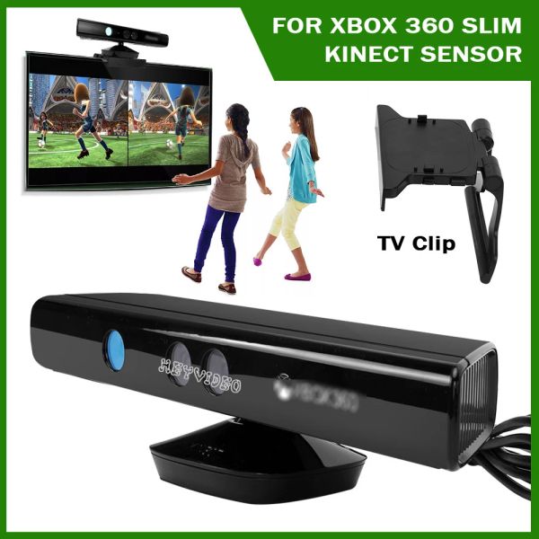 Capteurs pour XBOX 360 Slim, capteur de caméra Kinect avec support de Clip TV, prise ue/US