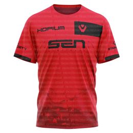 Sentinels 2024 Esports Team Mens Jersey Summer Sports korte mouw T-shirt aangepaste uniform speelspel Game Valorant Clothing Custom 240517