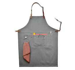 Senyue Chef Ober Bakkerij Koffieshop Kapper Barbecue schort voor Men039s en Women039s Algemene Overalls Y2001046669023