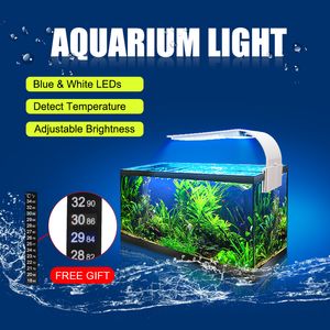 Aquarium Senzeal Light Super Bright Aquarium Led Éclairage M3 / X3 / X5 / X7 / X9 Clip-On poisson mince lampe LED lampe 220V / 110V TERRAIN DE POISSON LED LED LED Y200922