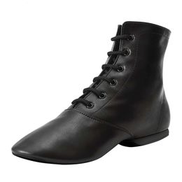 Les bottes de jazz pour enfants séparées avec des chaussures de danse en cuir conviennent aux filles et aux garçons (tout-petits / tout-petits / adultes) 561 19695