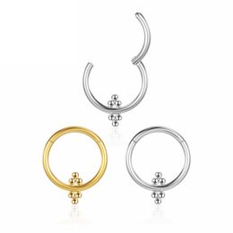 Septum Piercing Neu ring Helix G23 Tragus scharniersegment Cartilag Titanium Labret Earrings Women Industrial Clicker Body Jewelry