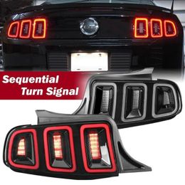 Filans arrière séquentiels pour 10-14 Ford Mustang Smoke Lens LED Dynamic Turn Signal