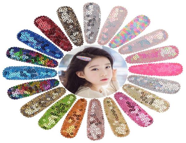 Paillettes cheveux arcs pince à cheveux colorée pour bébé filles Boutique à la main Hairgrips enfants fête d'anniversaire chapeaux accessoires A2991002792