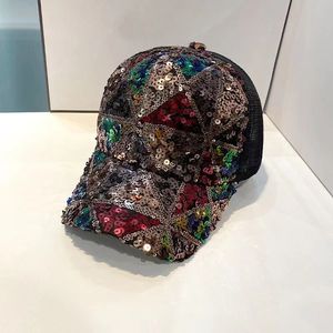 Chapeau à paillettes, casquette de Baseball réglable, Costume de fête de danse