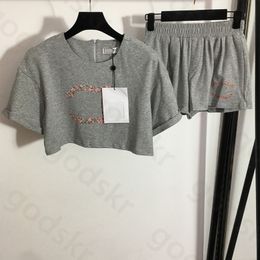 Pailletten sexy halter tops shorts dames bloemenprint sweatshirt mode elastische taille broek ronde hals rits shirt