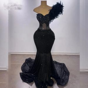 Sequin Sparkle Prom Dresses 2024 Sweetheart Zeemeermin Feestjurk voor Zwarte Meisjes Backless Afrikaanse Vrouwen Vestidos De Gala