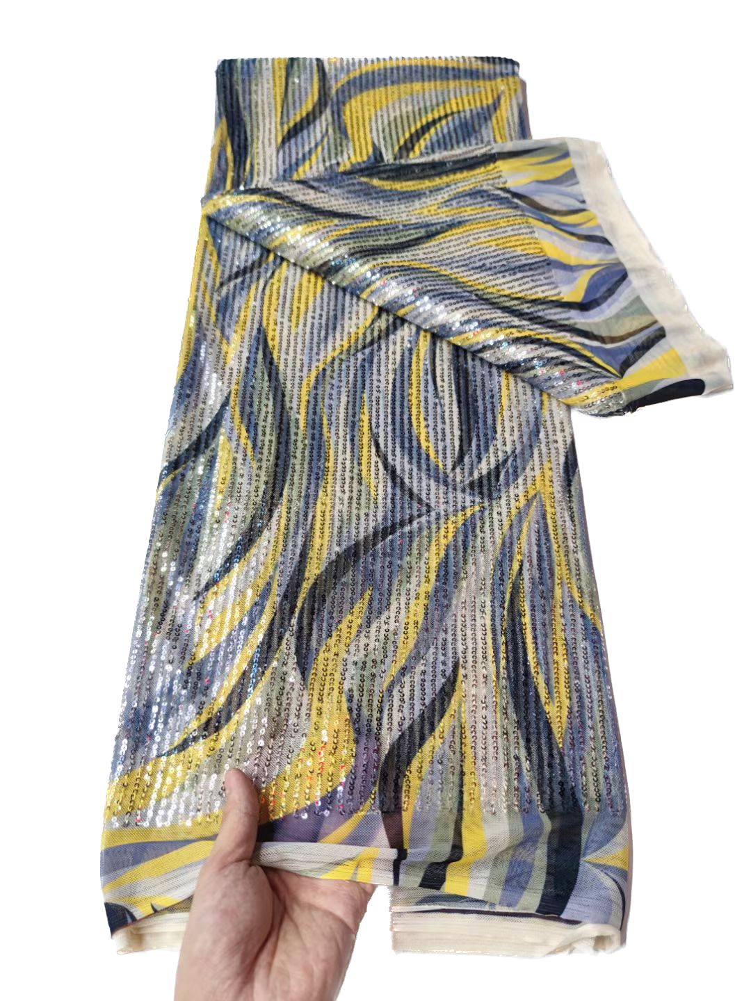 Pailletten-Spitzenstoff, französisches Netz, afrikanische Frauen, Nähen, Basteln, Kleid, 2023, hochwertig, 5 Yards, Bankett, Party, Kostüm, nigerianische Dame, glänzende Bekleidung, Abendbankett YQ-4130