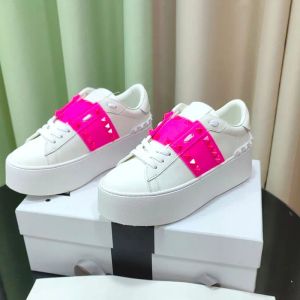 Pailletten Wedge Sneaker Open Luxe Schoenen Kalfsleer Rubber Designer Platte Sport Sneakers Platform Tennisschoenen