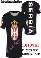 SERBIE république t-shirt bricolage personnalisé nom numéro srbija SRB t-shirt hip hop t-shirt Harajuku gothique t-shirt 2206166931341