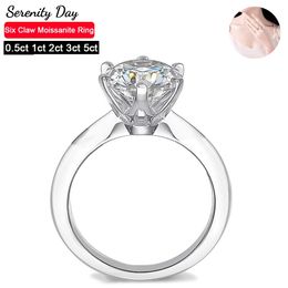 Serenity GRA Gecertificeerd 15CT Ringen Lab Diamond Solitaire Ring voor Vrouwen Engagement Promise Wedding Bands Fijne Sieraden 240402