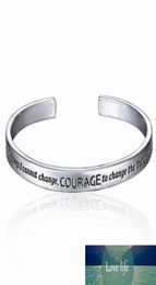 Serenity Prayer Cuff Bangle verzilverde armband in een geschenkdoos Love For Women Fabrieksexpertontwerp Kwaliteit Nieuwste stijl O3473899085791