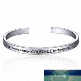 Serenity Prayer Cuff Bangle verzilverde armband in een geschenkdoos Liefde voor vrouwen Fabrieksexpert ontwerp Kwaliteit Nieuwste stijl O3473894545956
