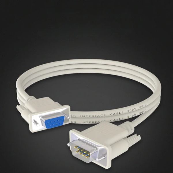 Câble série 9 broches RS232 Male à femelle Convertisseur PC Extension 9pin Adaptateur 1,5m / 3m Câble SATA