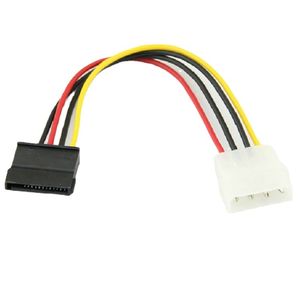 Cordon d'alimentation SATA pour disque dur de lecteur optique série vers cordon de raccordement interne SATA à 4 broches de type D vers châssis d'ordinateur IDE