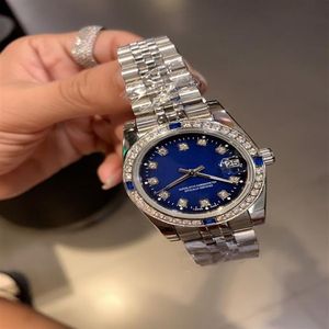 Série Classic Women's Automatic Watch 31 mm Diamond Ring All en acier inoxydable Sapphire Super Bright Sports imperméable Factory262X