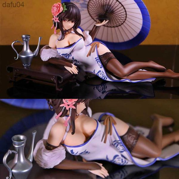 Serie Cuatro grandes bellezas en China Yuhuan Yang Sexy PVC Anime Figura Chica Clásico Cheongsam Estilo Colección Muñeca Modelo Regalos L230522