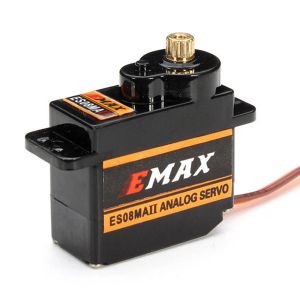 Servo 1/2 / 4pcs EMAX ES08MA II SERVO MOTOR SCX24 Servo 12g 15T MINI METAL GEAR SERVO ANALOGE POUR RC CAR AXIAL SCX24 MODESS