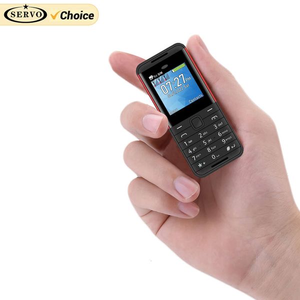 Servo BM5310 Tarjeta SIM 3 Mini Phone Mobile Telep Mini Registradora de llamadas automáticas Bluetooth Speed Dial Magic Voice 1.3 