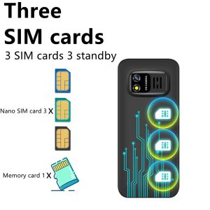 Servo BM5310 Small Téléphone cellulaire 3 Carte SIM 1.3 