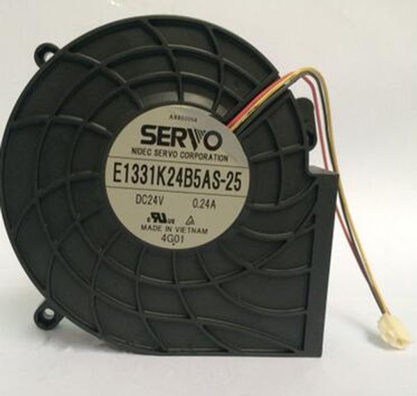 SERVO E1331K24B5AS-25 24V 0.24A Turbine à 3 fils ventilateur à roulement centrifuge