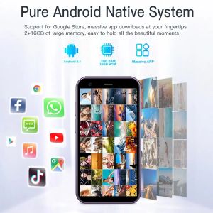 Servo mini smartphone Pure Android System 3.0 '' Display WCDMA Dual Sim Card WiFi Hotspot GPS 2GB /16 GB Pocket Smartphone Type-C
