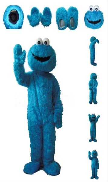 Sesame Street Cookie Monster Mascot disfraz Elmo Mascot Costumefancy Party Traje 304Q5057131