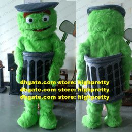 Sesamstraat Oscar The Grouch Mascot Costume Adult Catoon Character Festivals en Holidays Competitive Products ZZ7827