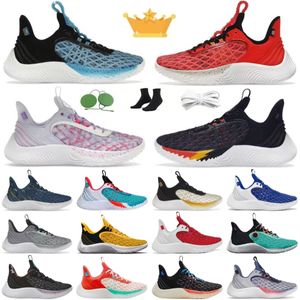 Sesam onder Cookie Monster Curry 9 Wij geloven Witte Neptunus Casual schoenen Men Black Red Pink Gray Blue Green Rubber Designer Trainers sneakers