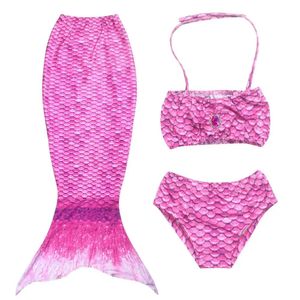 Set 2020 nieuwe kinderen driedelig zeemeermin badpak bikini set nieuwe hot schattig meisje badpak fishtail bikini badpak