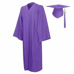 Set 2022 Dropship High School Cap Graduati Student Unisex Formele Hanger Bachelor Universiteit Kleding Tasse Gown Gewaden + Hoed P2P4 #