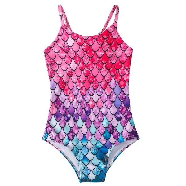 Set 2022 Nouveau maillot de bain pour filles enfants Onepieces Little Mermaid Maillots de bain en gros et au détail 4 à 10 ans Vêtements d'été pour enfants