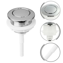 Réglez 38 mm Universal Dual Flush Woilet Water Tank Bouton Valve à poussée Round Bouton Flush Toilet Woilet Water Tank Vanne de salle de bain Accessoire