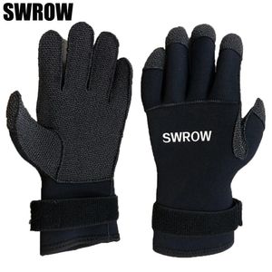 Réglez les gants de plongée en néoprène 3 mm coupés et les gants de plongée à plongée chaude coupée et stabdé