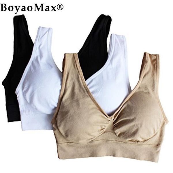 ensemble 3pcs / set Genie Bra soutien-gorge confort Coussinets amovibles Double couche Ahh soutiens-gorge Body Shaper Push Up Loisirs sommeil yoga soutien-gorge livraison gratuite