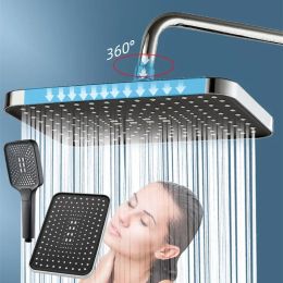 Réglez la tête de douche réglable à 4 modes à haute pression Basqueur de douche à sauvegarde avec auto-cleary