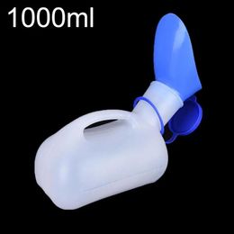 Ensemble d'accessoires de bain 1000ML Portable en plastique urinoir Mobile bouteille d'aide aux toilettes pour femmes hommes en plein air Camping voiture Urine voyage voyage