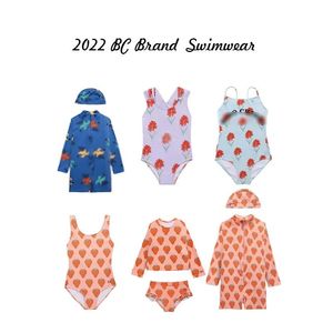 set BC Marque 2022 Maillots de bain Enfants Filles Nouveaux Enfants Garçons et Fille Vêtements de Natation Belle Mode Fruit Motif Costumes de Bain Hawaii Vêtements