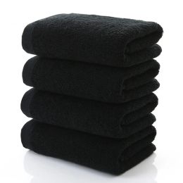Set noire grande serviette de bain coton coton épaisses de douche de douche serviettes de salle de bain hôtel de salle de bain adultes badhanddoek toalha de banho serpette de bain