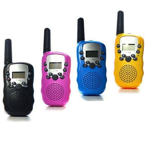 /Set Juguetes para niños Walkie Talkies de 22 canales Radio bidireccional UHF Transceptor de mano de largo alcance Regalo para niños LJ201105