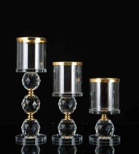 Set Crystal Candle Stick Holders Stand Coffee Table Living and Dining Room Candlestick Table Centerpieces voor kaarsen 2202086008668