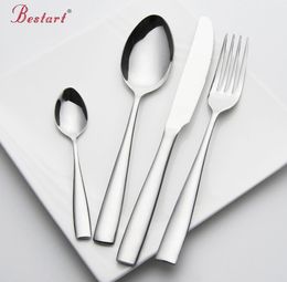 Set Cutlery en acier inoxydable 24 pièces SERVICE 6 PERSONNE Silver Knife Fork Set Restaurant Cutlery Dîle de Chine Ensembles C181127013786931