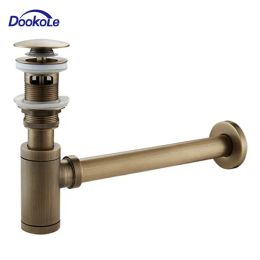 Réglez la salle de bain Dookole 1 1/4 "PTRAP PTRAP TUBE DE TUBE TUBE HAUTEUR AVEC ASSIMSAGE