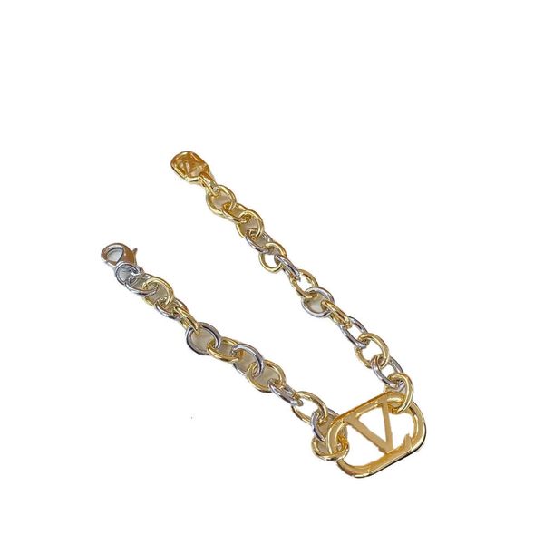Ensemble or et argent mélange à deux mains collier Bracelet boucles d'oreilles de créateur bijoux de mode cadeau de mariage
