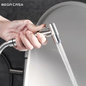 Piétiqueur de robinet bizarre à main pour la salle de bain pour toilettes en acier inoxydable Faucet Bidet How Show pour l'auto-nettoyage